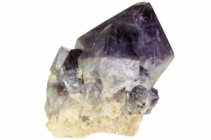 Deep Purple Amethyst Crystal Cluster With Huge Crystals #223299